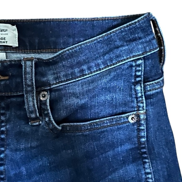 J Crew Vintage Straight High Rise Jeans Womens US 27  Raw Ankle Hem Excellent - Picture 4 of 7